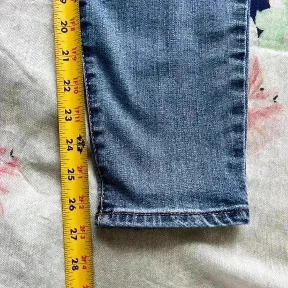 Gap Denim Curvy Leggings Mid‎ Rise Jeans Medium Indigo Women's Size 28R - Picture 6 of 8